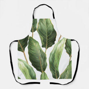 Leaf Print Schürze