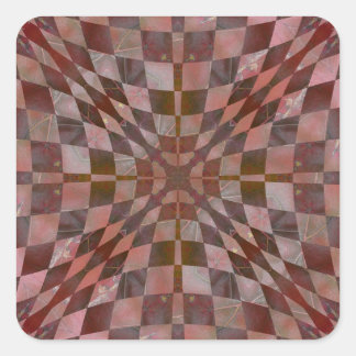 Leaf Quilt Nov 2012 Quadratischer Aufkleber