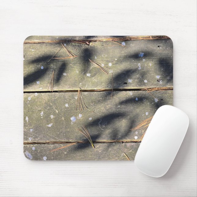 Leaf Shadows auf Holz Mousepad (Mit Mouse)