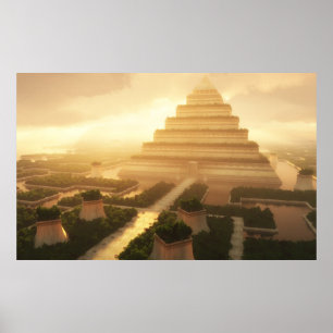 Leaf-Tempel (angepasst) Poster