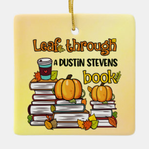 Leaf Through a Dustin Stevens Book Keramikornament