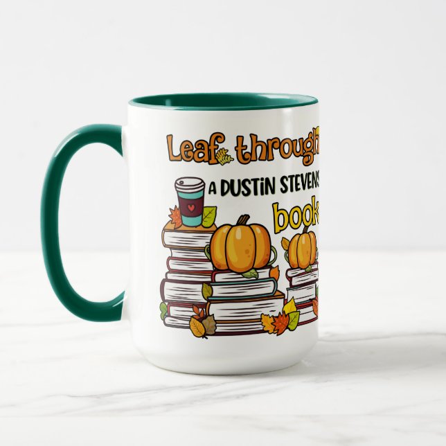 Leaf Through a Dustin Stevens Book Tasse (Links)