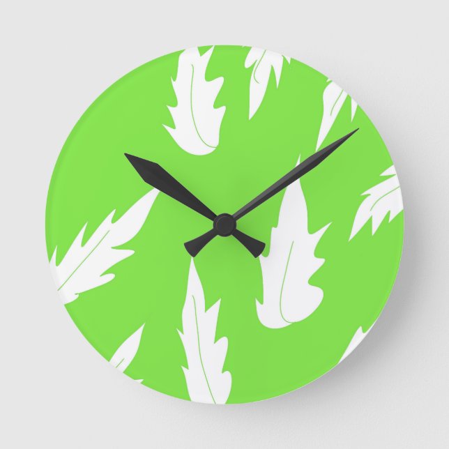 Leaf-Uhr Runde Wanduhr (Vorderseite)