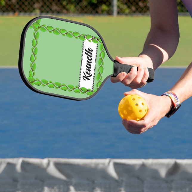 Leaf Vine Border von Kenneth Yoncich Pickleball Schläger (InSitu)