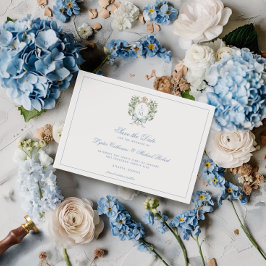 Leaf Wappen mit Bow Save The Date
