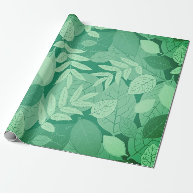 LEAF-WRAPPING-PAPIER GESCHENKPAPIER (Ungerollt)