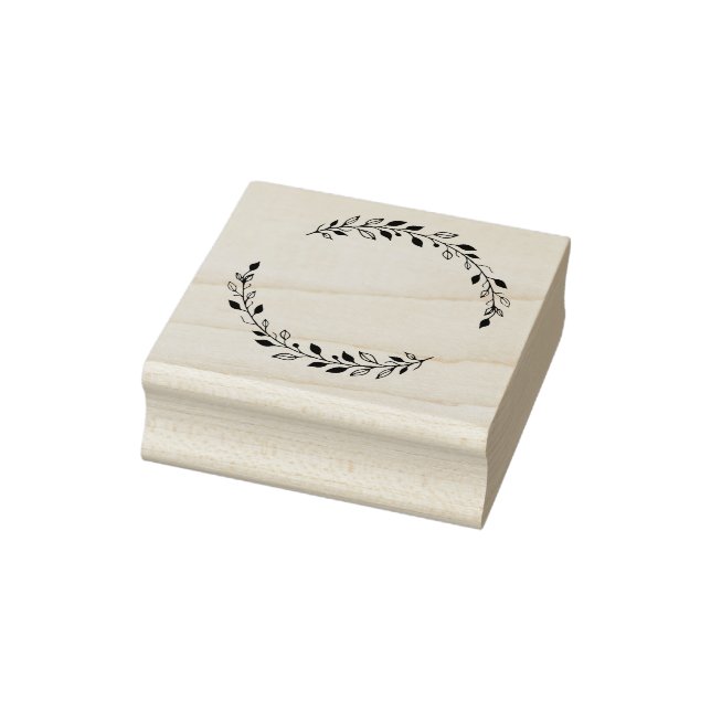 Leaf Wreath Rubber Briefmarke Gummistempel (Stempel)