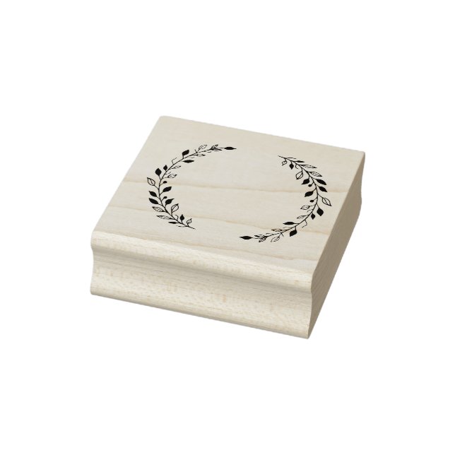 Leaf Wreath Rubber Briefmarke Gummistempel (Stempel)