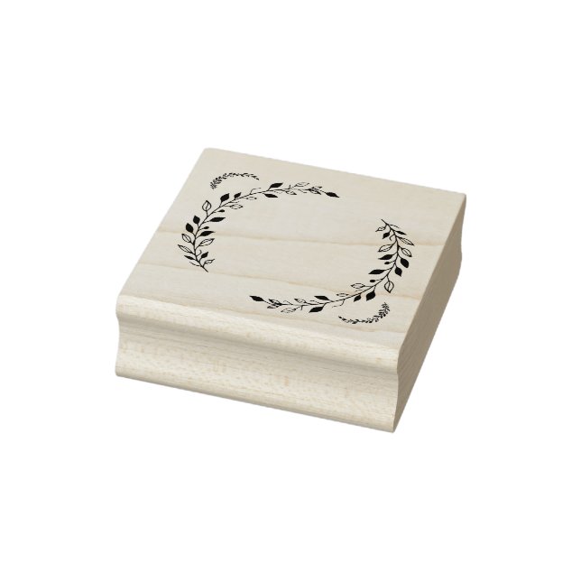Leaf Wreath Rubber Briefmarke Gummistempel (Stempel)
