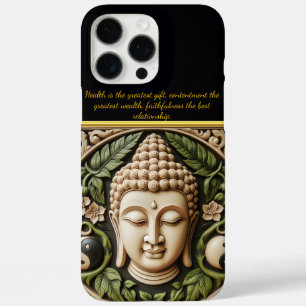 Leaf & Yin Yang Carving   AI Art iPhone 16 Pro Max Hülle