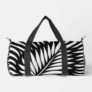 Leaf Zebra Stripes Stil Duffle Bag