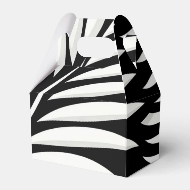 Leaf Zebra Stripes Stil Geschenkschachtel (Vorderseite)