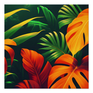 LEAFENBLÄTTER NATURE GARDEN POSTER