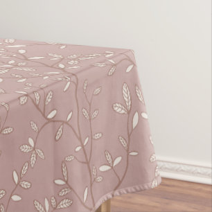 Leafline Spread Dusty Rose Weiche Tonerde Tischdecke