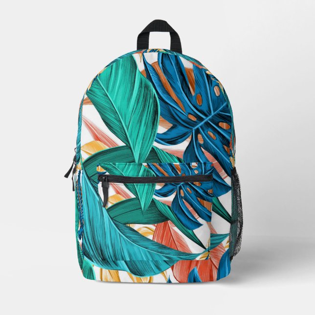 Leafy Backpack Bedruckter Rucksack (Vorderseite)