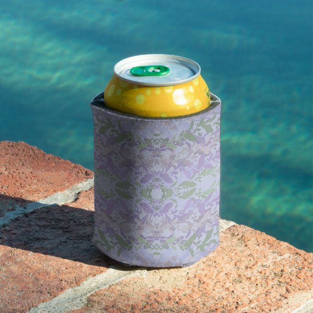 Leafy Creeping Vine Drawing Pattern With Pastels Dosenkühler (In Situ Pool)