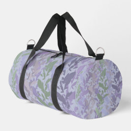 Leafy Creeping Vine Drawing Pattern With Pastels Duffle Bag