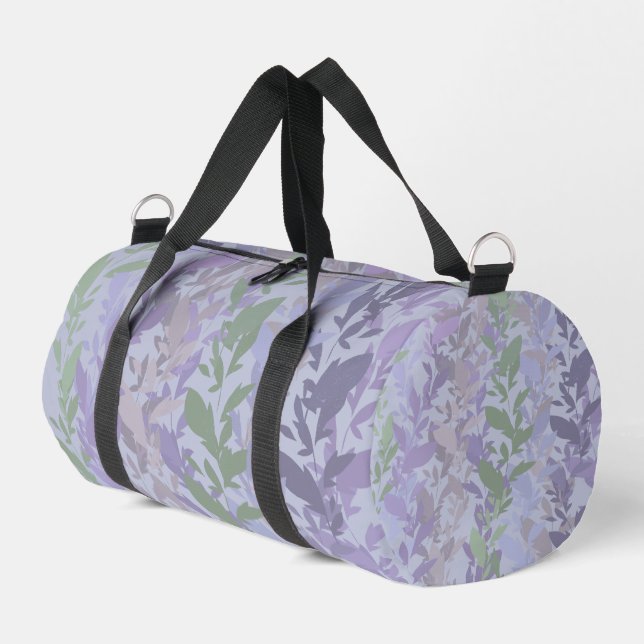 Leafy Creeping Vine Drawing Pattern With Pastels Duffle Bag (Linke Seite)