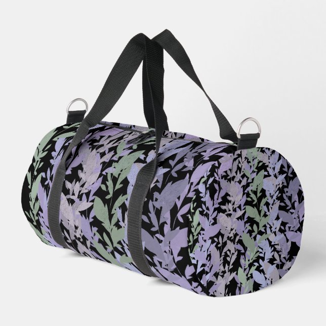 Leafy Creeping Vine Drawing Pattern With Pastels Duffle Bag (Linke Seite)