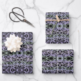 Leafy Creeping Vine Drawing Pattern With Pastels Geschenkpapier Set