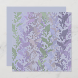 Leafy Creeping Vine Drawing Pattern With Pastels Karte