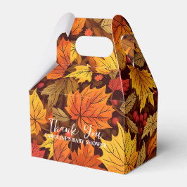 Leafy Delights Fall Baby Dusche laden Geschenkschachtel