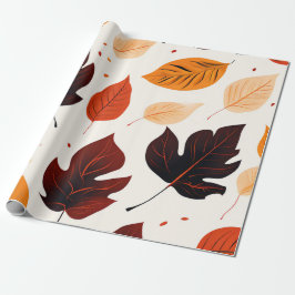 Leafy Elegance: Autumnal Soft Hues Geschenkpapier
