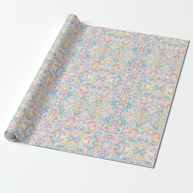 Leafy Elegance über das Umblättern von ZazzleWrapM Geschenkpapier (Ungerollt)