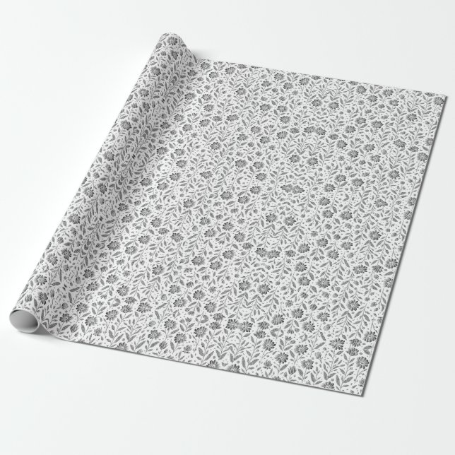 Leafy Elegance über das Umblättern von ZazzleWrapM Geschenkpapier (Ungerollt)