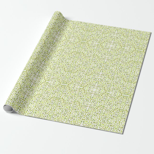 Leafy Elegance über das Umblättern von ZazzleWrapM Geschenkpapier (Ungerollt)