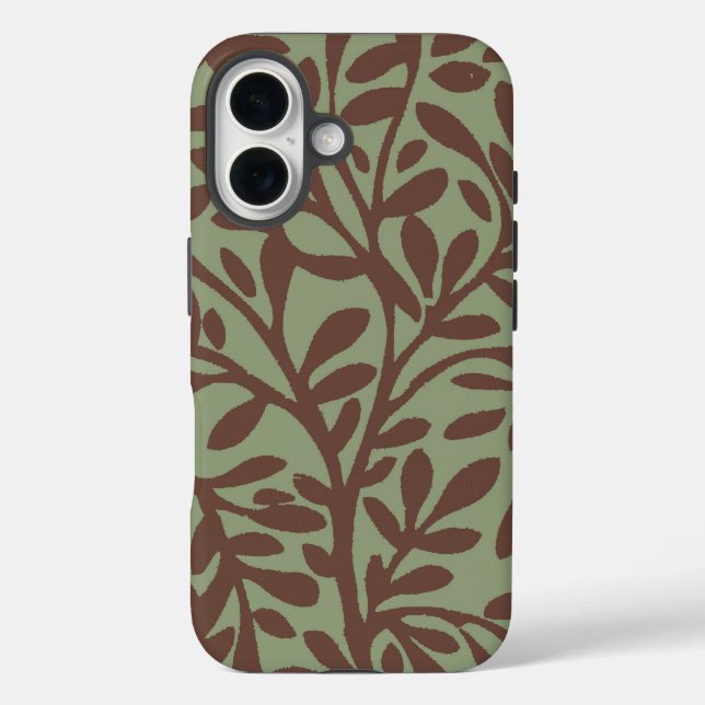Leafy Floral Green-adjusts for all cases (Rückseite)