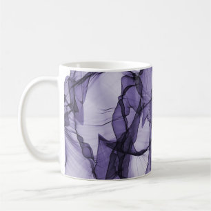 Leafy Lavendel Film Elegantes Design Kaffeetasse