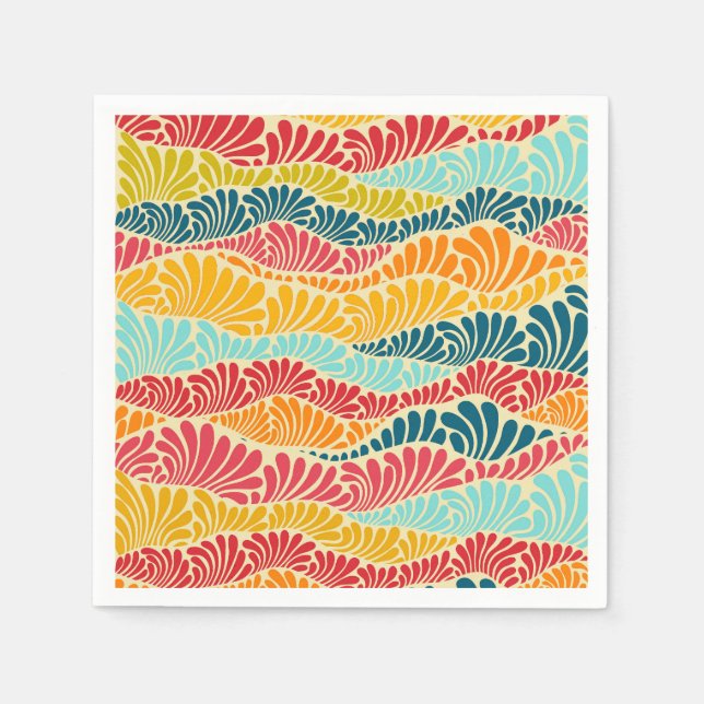 Leafy Mosaic Serviette (Vorderseite)