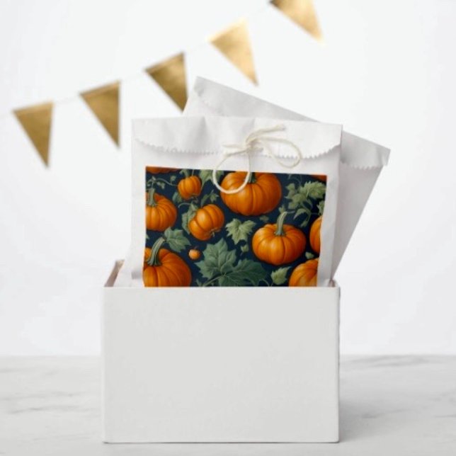 Leafy Pumpkin Patch Geschenktütchen (Favor Bag Dimensions: 5.75”x8” sold in sets of 50. 
)