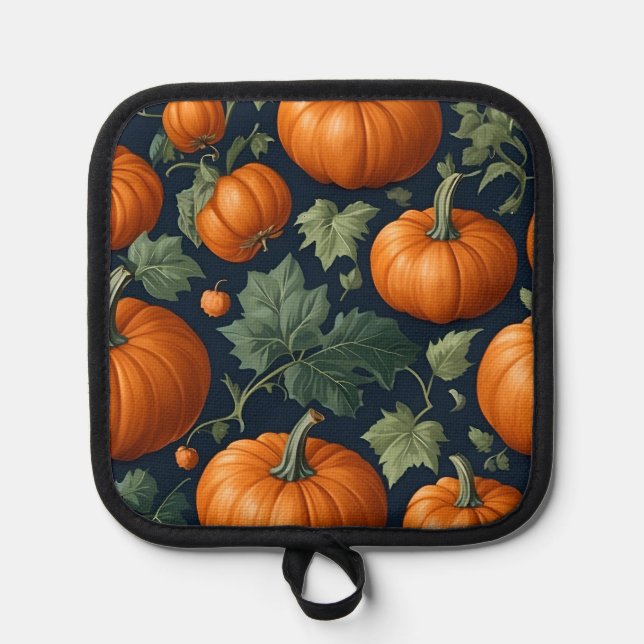 Leafy Pumpkin Patch Topflappen (Vorderseite)