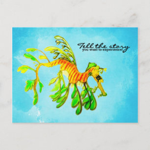 Leafy Sea Dragon - Erzählen Sie die von Ihnen gewo Postkarte