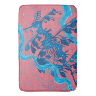Leafy Sea Dragon Seepferd Fische Unterwassertiere Badematte