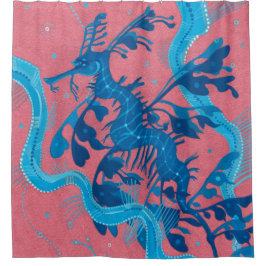 Leafy Sea Dragon Seepferd Fische Unterwassertiere Duschvorhang