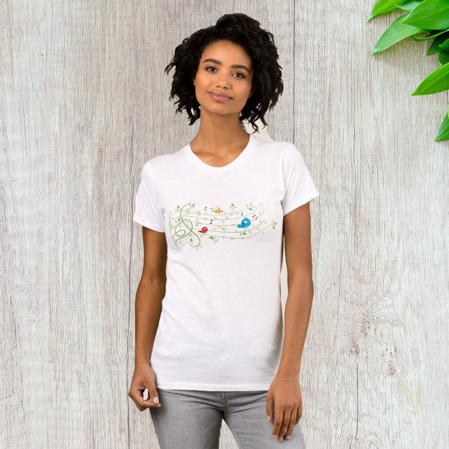 Leafy Staff Line Womens T - Shirt (Von Creator hochgeladen)