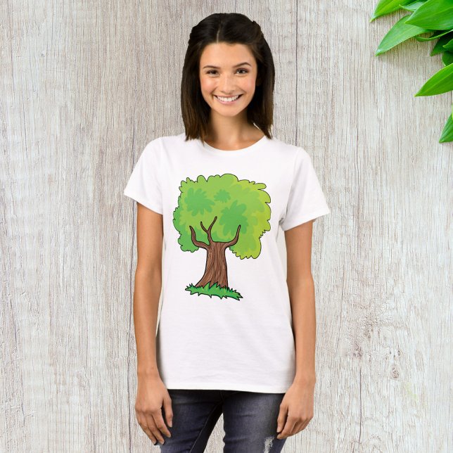 Leafy Tree Green Blätter T - Shirt (Von Creator hochgeladen)