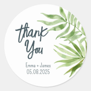 Leafy Watercolor Vielen Dank, dass Sie Sticker