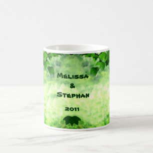 Leafy Wedding Tasse