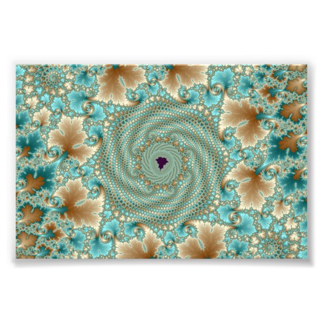 Leafy Whorls Fraktal Fotodruck (Vorne)