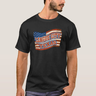 League City National Texas Day Vintag American Fal T-Shirt