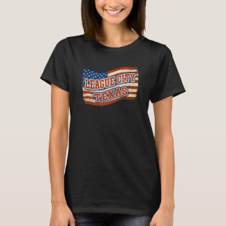 League City National Texas Day Vintag American Fal T-Shirt