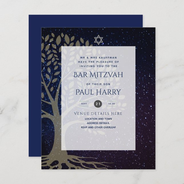 Leah G Elegant Chic Bar Mitzvah Jüdische Torah Chi (Vorne/Hinten)