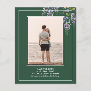 Leah G Green Lila WISTERIA Wedding INVITE Flyer