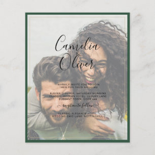 Leah G Green Lila WISTERIA Wedding INVITE Flyer