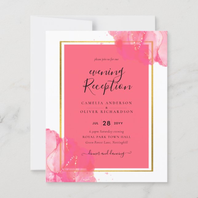 Leah G Lachs PINK GOLD WEDDING Alkohol Tinte (Vorderseite)