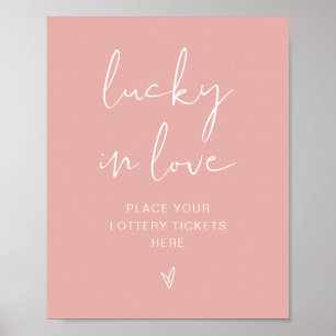 LEAH Lebendiges Pastellrosa Bright Lucky in Love S Poster
